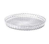 Plateau rond avec rebord en acrylique transparent 35 cm GUZZINI Tiffany Transparent