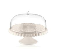 Guzzini - Tiffany, Présentoir à Gâteaux avec Cloche - Blanc Lait, Ø 36 x h28 cm - 199400156