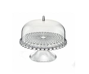 Guzzini - Tiffany, Présentoir à Gâteaux avec Petite Cloche, Moule à Gâteau avec Couvercle - Transparent, Ø 30 x h27 cm - Made in Italy - 19940100