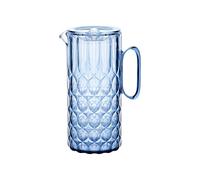 Guzzini Carafe Vanity bleu denim avec couvercle en Bio-based SAN et Bio-based SMMA
