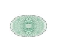 Guzzini – Grand plateau ovale Vanity ARIA vert matcha en Bio-based SAN et Bio-based SMMA