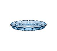Guzzini - Vanity, grand plateau rond, ciel, en Bio-based SAN et Bio-based SMMA -EAU