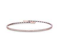 GV GIOIELLI DI VALENZA Bracelet semi-rigide en or rose 18 carats avec diamants