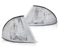 GV-ZONE Paire de clignotants avant compatibles avec BMW Série 3 E46 1998 1999 2000 2001 GV-464 Chromé, chrome