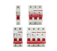 GVBAEPIEO DZ47 1-4P 3A-63A 400V Type C Mini disjoncteur MCB Court-Circuit Surcharge Circuit Protecteur 35mm Installation sur Rail capacité de Coupure 6KA(25A,KL4-4b)