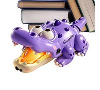 Gvblkq Alligator Crocodile Musical Lumineux avec Évitement d'obstacles | Alligator Électroniques Pour Garçons Filles À La Maison En Halte-Garderie Centre D'Éveil Salon Fête Violet