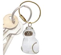 Gvblkq Animal Remembrance Charm - Feline Memory Pendant, Mini Storage Locket Container with Lightweight Alloy Body Secure Twist Closure Sentimental Display, Ideal for Wallet Purse Bag Accessories