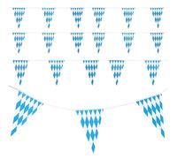 Gvblkq Banderole Fanion | Guirlande de Fanions 20 Pièces,Décoration Thématique Bunting Oktoberfest pour Porte Maison Fête Fenêtre Salle de Classe Jardin Mur Pique-Nique Plafond Rassemblements