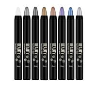 Gvblkq Bâton de fard à paupières, bâtons de fard à paupières | Stylo applicateur d' à paupières 8 pièces | Bâton de fard à paupières imperméable, crème mélangeable, bâton de fard à paupières