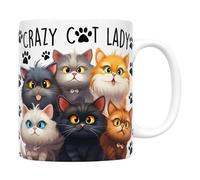 Gvblkq Cat Cup, Funny Cat Mug, 11oz Cat Mug Cats Lovers Mugs, Handle Drinkware Mugs, Kitten Mug Drinkware, Cute Mugs, Cartoon Kittens Cups, Ceramic Kitten Cup, Home Decoration Cup for Cats Lovers