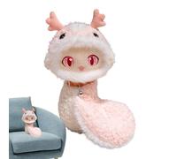 Gvblkq Chinese New Year Snake Plush, 2025 Snake Year Plushie Mascot Doll, Stuffed Plush Toy Mascot Doll, Snake Plush For New Year Decorations, Snake Plush Toy For Holiday Decor, Chinese New Year Plush