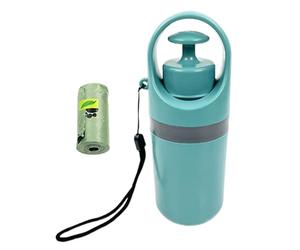 Gvblkq Dog Poop Scooper - Foldable Travel Waste Claw, Handheld Pet Cleaning Tool with Built in Bag Dispenser, Handed Spring Loaded, Ideal for Outdoor Walks Training Or Workplace Commute