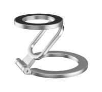 Gvblkq Double-Sided Magnetic Phone Holder, Foldable Alloy Smartphone Stand with Magnetic Ring, Compact and Durable Design, Ideal Gym Accessory and Phone Support for All Smartphone Models