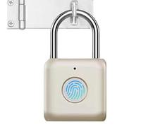 Gvblkq - Fingerprint Padlock, Smart Biometric Lock, Keyless Smart Padlock, Thumbprint Locks, Biometric Padlock, Intelligent Fingerprint Lock, Keyless Padlocks, for Backpack, Biometric Padlo