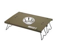 Gvblkq Folding Camping Table, Aluminum Alloy Foldable Camp Table, Lightweight Stable Dining Furniture for Outdoor Use, Convenient Setup for Backpacking, Beach Trips, Backyard Meals