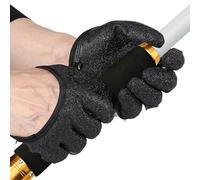 Gvblkq Gants de pêche professionnels avec libération magnétique, léger 90 g en polyester latex, poignée anti-crevaison, matériel de capture de poisson-chat, résistant à l'eau, accessoire de pêcheur
