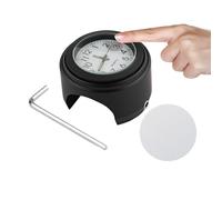 Gvblkq Handlebar Watch - ATV Analog Timepiece, Luminescent Night Vision Gauge for 22 25.4mm Tubes, Weather Resistant Zinc Alloy Housing, Ideal for Cycling Tours Road Trips Or Workplace Travel