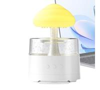 Gvblkq Humidificateur de nuage de pluie, humidificateur de lampe de pluie, humidificateur de champignon, diffuseur de pluie, diffuseur de nuage pour sommeil, humidificateur goutte à goutte, diffuseur