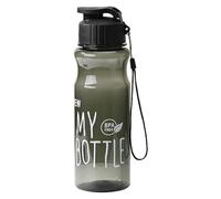Gvblkq Hydration Jug - Large Capacity Daily Drink Container, Leak Proof Portable Design, Secure Sealing Mechanism, Outdoor Camping Fitness Accessory, Motivational Gym Running Gear, Black Half Gallon