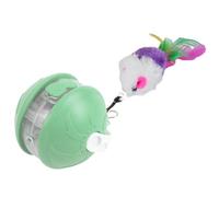 Gvblkq Interactive Cat Ball, Automatic Rolling Kitten Toy with Smart Movement, Safe Pet Entertainment and Exercise Accessory for Lawn Park Home Living Room Balcony 5x5cm
