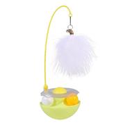 Gvblkq Interactive Cat Feather Toys, Pet Toy with Exercise Balls, Teaser Bells for Cats, Interactive Kitten Toys, Roller Tracks for Cats, Catnip for Indoor Cats, Kitten Exercise Toys, Cat Toy with B