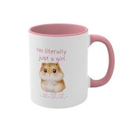 Gvblkq Jolie tasse à café, motif hamster triste, 9,5 x 8 cm