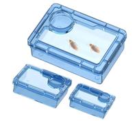 Gvblkq Mangeoire à caméléon Plat Eau Et Nourriture avec Compartiment | Gamelle Alimentation Dragon Barbu Terrarium Pour tortues, lézards, geckos léopards, grenouilles, araignées, crabes ermites