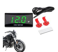 Gvblkq Moniteur de Batterie | 0-20V Affichage LCD Petit Cadran - Voltmètre Numérique de Batterie,Pour Automobile Motocyclette Quad Camion Berline Pick-up SUV Tableau de Bord