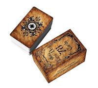 Gvblkq Mystic Tarot Deck - 78 Card Divination Set, Illustrated Fortune Cards for Spiritual Insight, Guidance and Entertainment, Tarot Reading Tools for Adults Family Parties Exploration