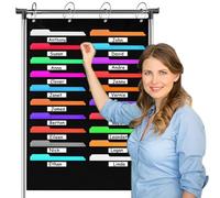 Gvblkq Organisateur De Fichiers Mural | Support accrochable pour dossiers et classeurs mural,Organisateur Réglable De Documents Pour Organisation - Pour École Université Bureau Maison Entreprise