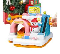 Gvblkq Pistes de véhicules - Appareil de Course saisonnier, Ensemble de Jouets de Voiture de Noël, Jeux d'activités de Construction, Excellente Fourniture éducative, Jeunes âgés de Trois Ans et Plus,