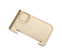 Gvblkq Plateau latéral pour chaise, porte-bouteille d'eau, organiseur de collation en polypropylène, s'adapte à la plupart des chaises, fixation d'étagère latérale, plateau de rangement pour