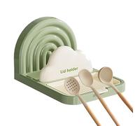 Gvblkq Pot Lid Organizer Rack, Suction Cup Pan Lid Holder, No Drill Lid Organizer Stand, Pan Lid Storage Rack, Kitchen Pot Lid Holder, Stove Top Lid Organizer, Pot Lid Stand, Suction Cup Pot Lid H