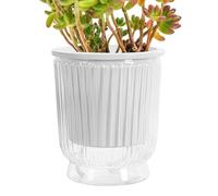Gvblkq Pots de Fleurs hydroponiques à Auto-arrosage pour d'intérieur, Pots de Fleurs avec réservoir Profond pour Violettes africaines, orchidées, 14,5 x 12 x 12 cm