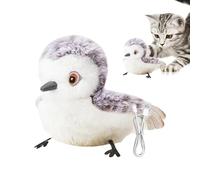 Gvblkq Realistic Bird Cat Toy Interactive Cat Exercise Toy Electric Flapping Bird Toy Creative Kitten Play Toy Bird Flapping Wings Cat Toy Funny Electric Cat Toy Cat Exercise Toy Realistic F