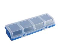 Gvblkq Screw Organizer - Small Parts Storage Bin, Stackable Hardware Box with Adjustable Dividers, Resistant Clear Lid Container, Ideal for Workshop Garage or Workplace Maintenance