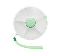 Gvblkq Snack Spinner, Baby Snack Spinner Storage Containers, Reusable Rotating Food Tray with Multiple Compartments, Spill-Resistant Design for Picnic, Airplane, Car Rides, Travel, Daycare