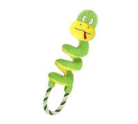 Gvblkq Squeaky Dog Toys, Interactive Puppy Toys, Chew Resistant Plush, Teething Support,Teeth Hygiene, Rope Toy for Hygiene Training, Fun Exercise, 15.75x4.33 inches