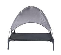 Gvblkq Tente pour Chien Extérieur | Panier Canin avec Toit Anti-UV,Toile Souple Pliable avec Pare-Soleil Haute Résistance Respirable Isotherme pour Voyage Camping Voiture Plage Appartement Jardin