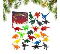 Gvblkq Time de Jeu préhistorique - Toys Dinosaur pour, Pack de Chiffres de réalistes, modèles Animaux Jurassiques éducatifs, Miniatures, Cadeau d'apprentissage en Tige, Dinosaures assor