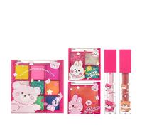 Gvblkq Trousse De Maquillage Femmes | Set De Maquillage Visage Léger Avec Palette De Fards À Paupières Rouge À Lèvres Blush | Kit De Beauté Visage | Pour Voyage D'Affaires, Extérieur, École, Petite