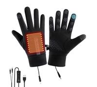 Gvblkq Winter Warmers, Electric Heating Mittens, USB Temperature Adjustment, Full Hand Coverage, Cold Weather Gear for Sledding Working, Teens and Men, Outdoor Cycling Hiking Skiing