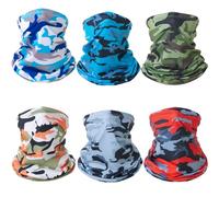 GVCXCSGE 6 pièces Cyclisme Visage Serviette Visage Couverture Protection Solaire Cou guêtre écharpe Bandanas Hommes Femmes Sports de Plein air Camping Foulard (B)