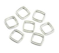 GVEKJ Lot de 50 perles acryliques CCB blanches, cercles, cœurs, fleurs, ovales, carrées, pour la fabrication de bijoux, boucles d'oreilles, accessoires, décorations artisanales - C04349