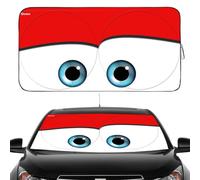 Gven Pare-Soleil de Voiture pour Pare-Brise Avant, Pare-Soleil de Voiture Amusant, Bloque Les Rayons UV, Pliable, 210T, Garde Votre véhicule au Frais