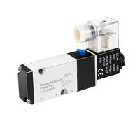 GVEXLUOQ 1PCS 4M210-08 4M310-10 4M410-15 Électrovanne électrique pneumatique 2 Positions 3 Ports Vanne d'air de contrôle à Cinq Voies électromagnétique.(4m410-15 Pc6-04,AC24V)