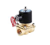 GVEXLUOQ Électrovanne en Laiton 3/4 ''24V 12V 220V 110V, électrovanne normalement fermée pour(G-110VAC-NBR-SEAL)