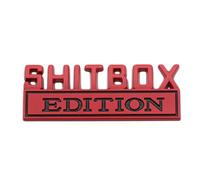 GVFKMNX Car Emblème SHITBOX Edition Autocollant,pour Auto SUV Camion Moto Camping Car Badge Imperméable Décalcomanies Extérieurs Personnalisé Tuning décoratifs Accessoires,B