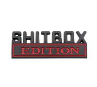 GVFKMNX Car Emblème SHITBOX Edition Autocollant,pour Auto SUV Camion Moto Camping Car Badge Imperméable Décalcomanies Extérieurs Personnalisé Tuning décoratifs Accessoires,D