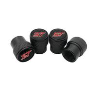 GVFNFE 4 Pièces Voiture Capuchon de Valve pour Ford St Line Focus X 2 3 Mondeo Fiesta Kuga MK2 MK3 MK4 Résistant à la Corrosion Bouchon de Valve Voiture Accessoires,A